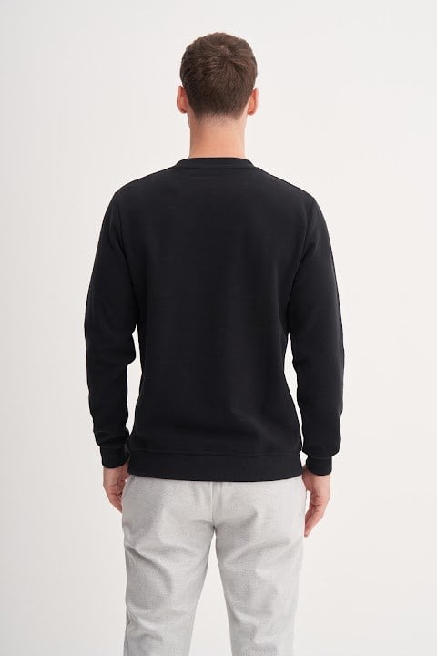 Cazador Erkek  Caz 56400 Selanik Bıs.Yk. Sweat Siyah