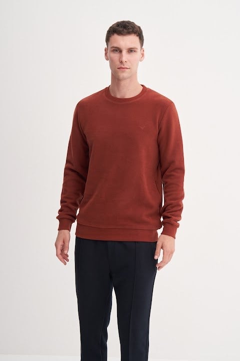 Cazador Erkek  Caz 56400 Selanik Bıs.Yk. Sweat Kiremit