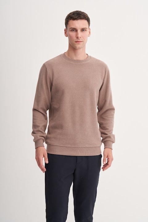 Cazador Erkek  Caz 56400 Selanik Bıs.Yk. Sweat Camel