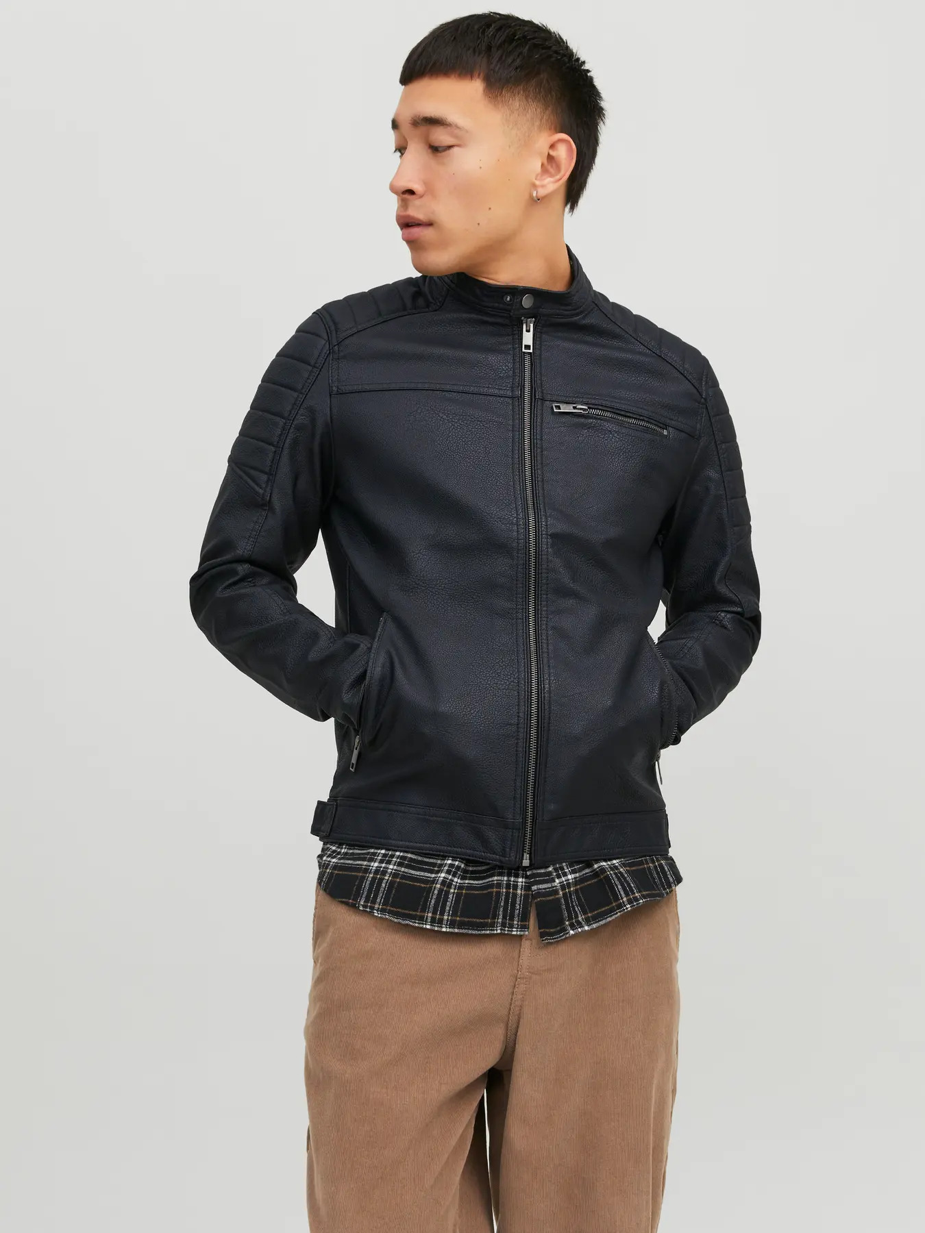 Jack&Jones  Erkek 12147218 Jjerocky Jacket Noos  Outerwear Siyah