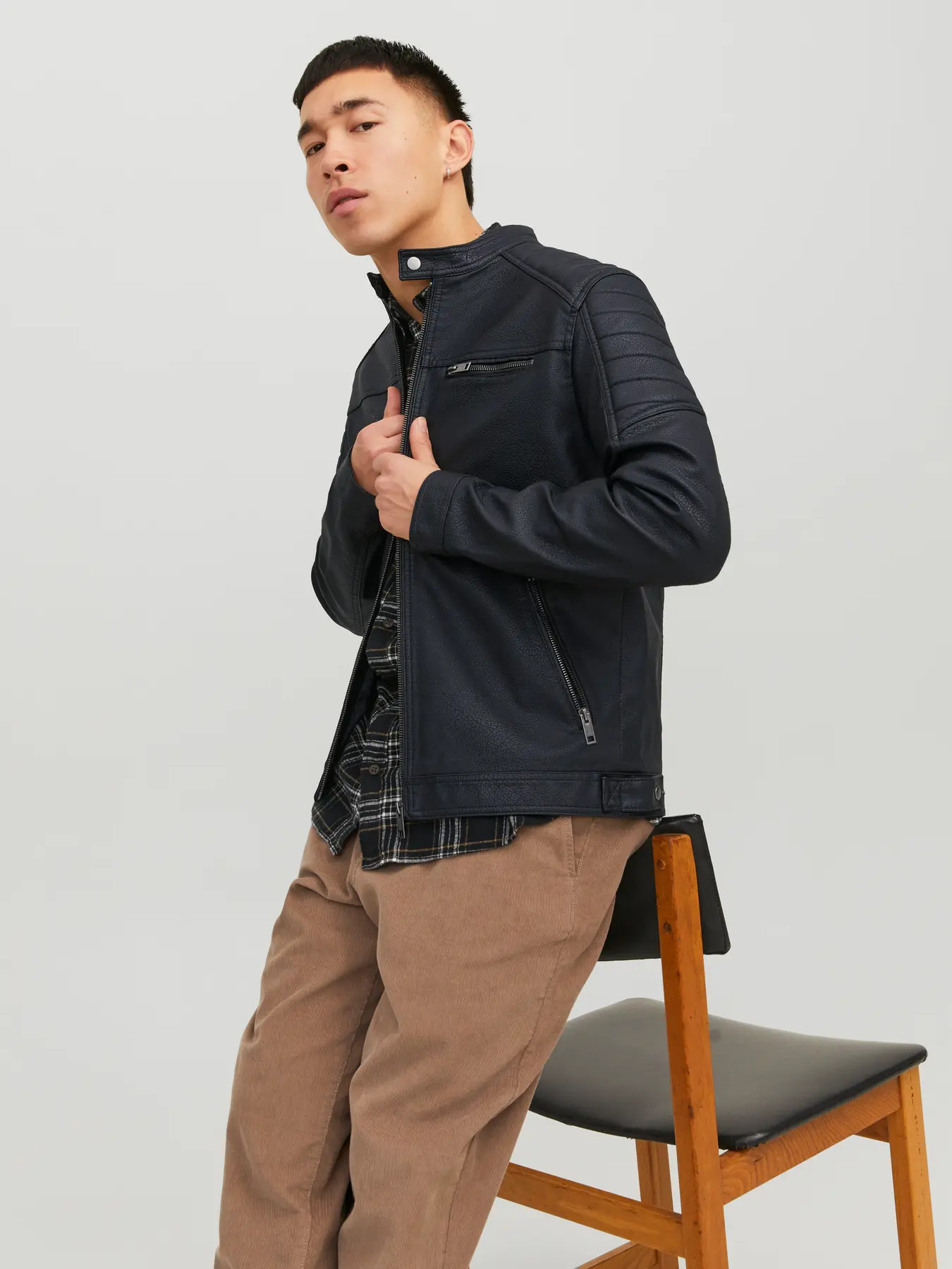 Jack&Jones  Erkek 12147218 Jjerocky Jacket Noos  Outerwear Siyah