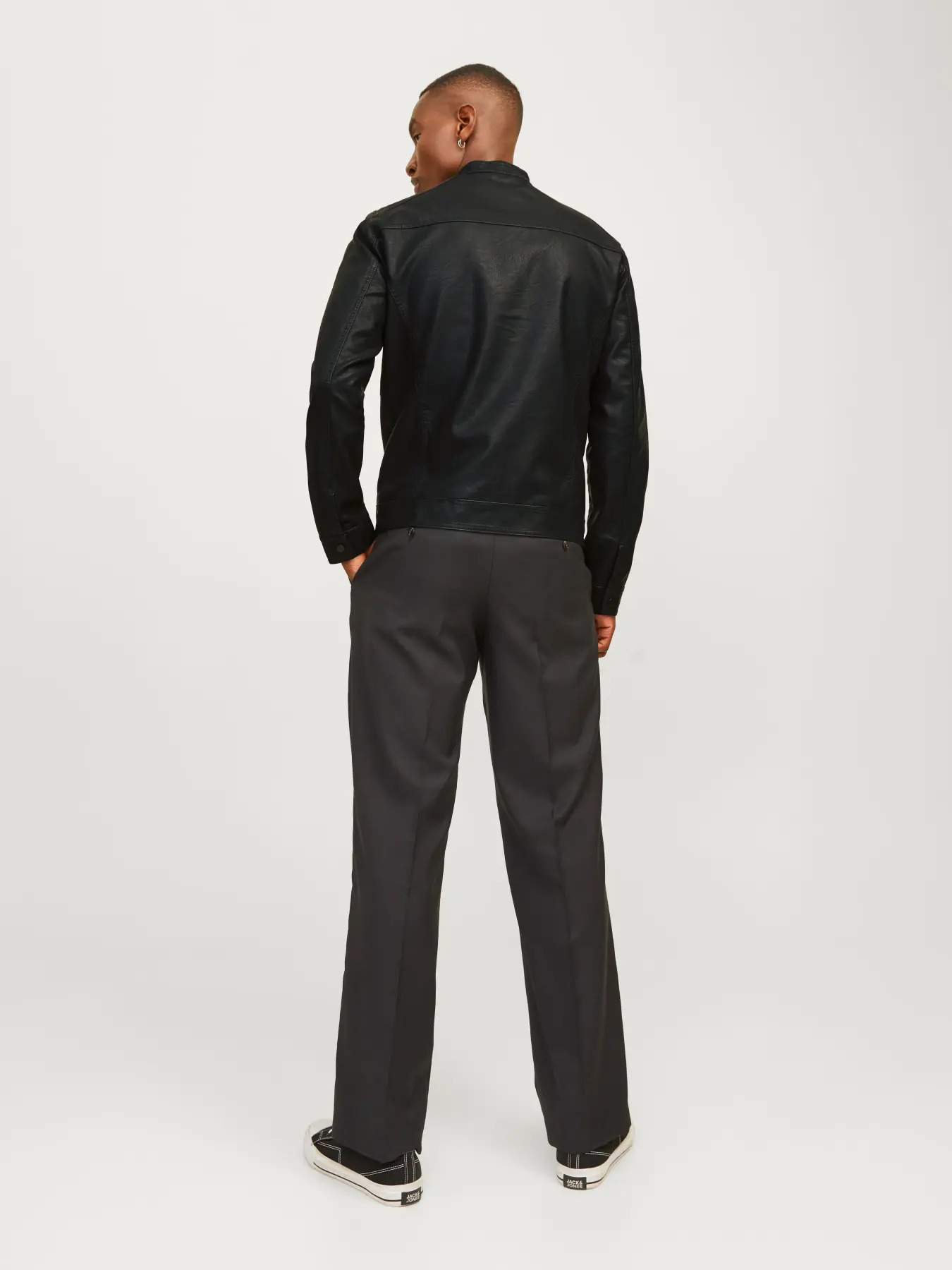 Jack&Jones  Erkek 12182461 Jjewarner Jacket Noos Siyah