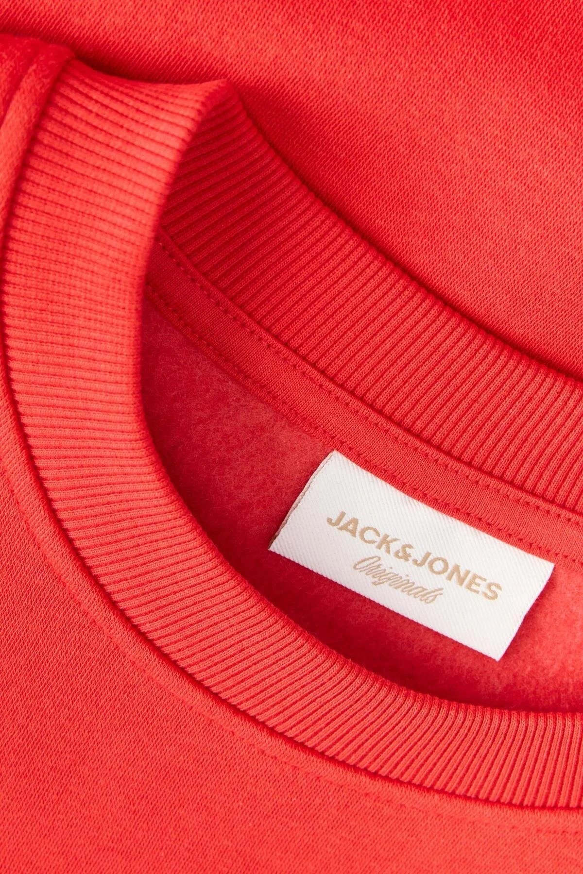 Jack&Jones Erkek 12290659 jorlogo sweat crew neck tr ss25 Sweatshirts Kırmızı