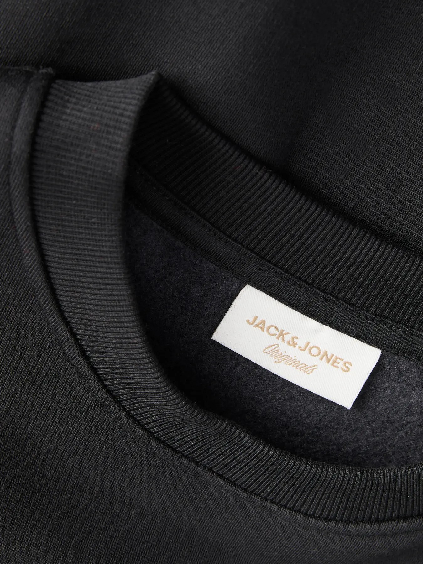 Jack&Jones Erkek 12290659 jorlogo sweat crew neck tr ss25 Sweatshirts Siyah