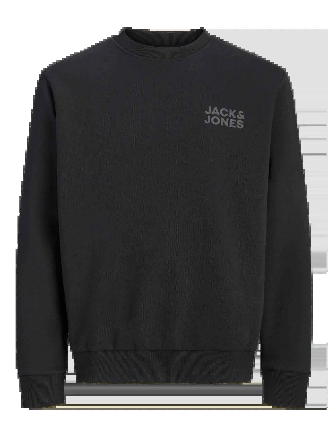 Jack&Jones Erkek 12290659 jorlogo sweat crew neck tr ss25 Sweatshirts Siyah