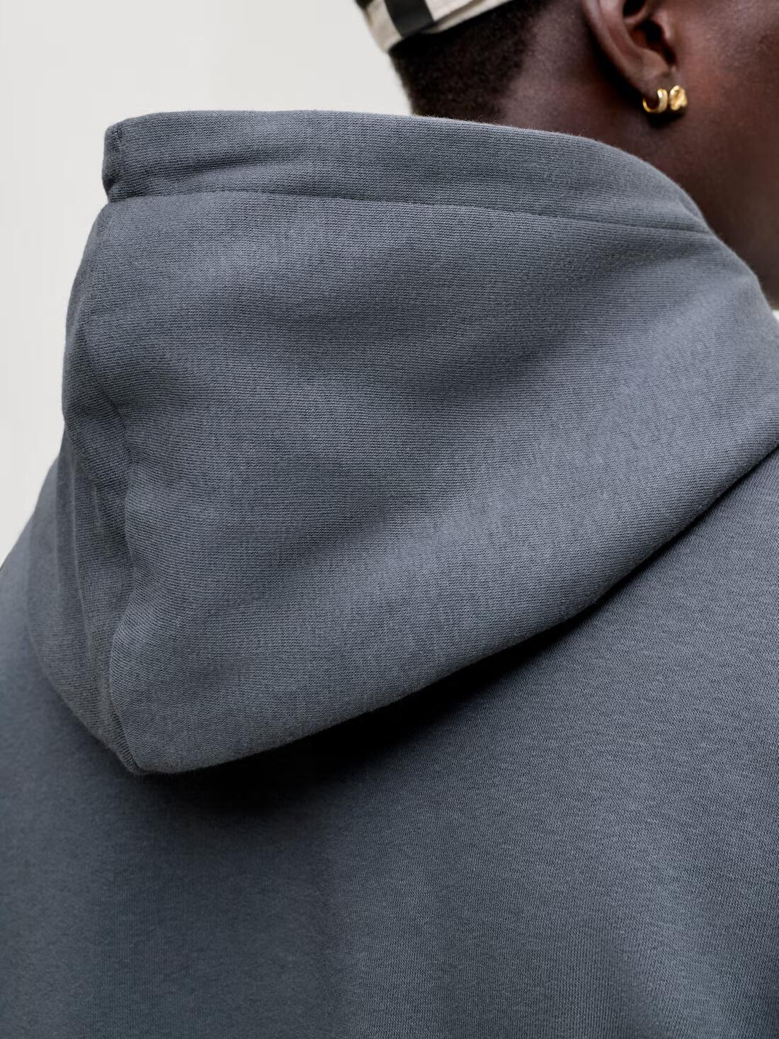 Jack&Jones  Erkek 12298419 Jjaeo Sweat Hood K.Gri