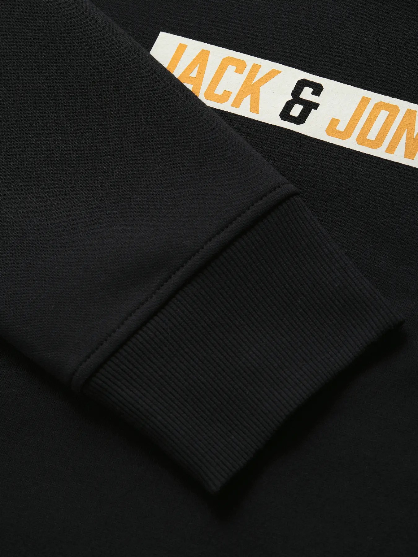 Jack&Jones Erkek 12298431 jjmunk sweat crew neck Sweatshirts Siyah