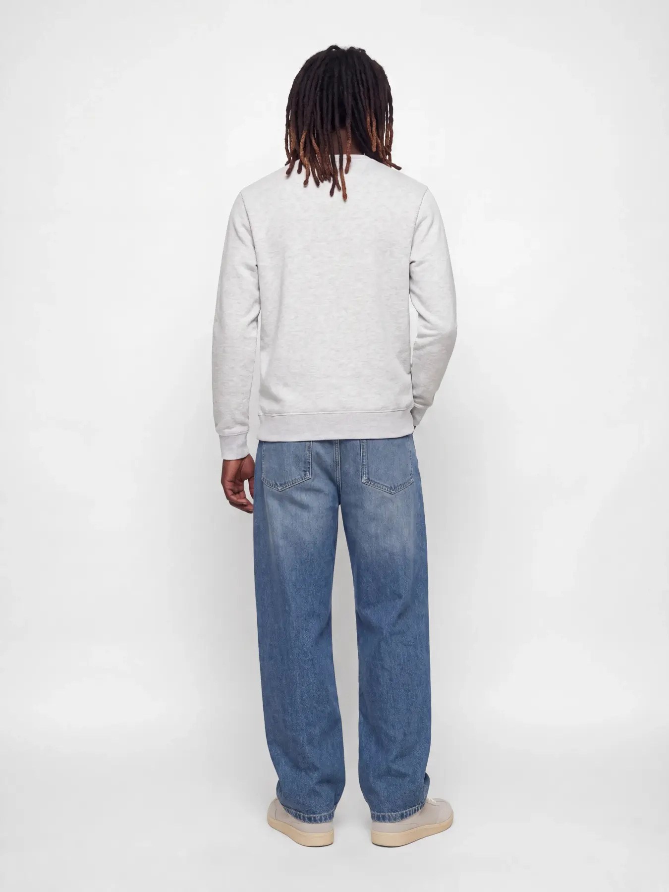 Jack&Jones Erkek 12298431 jjmunk sweat crew neck Sweatshirts Beyaz
