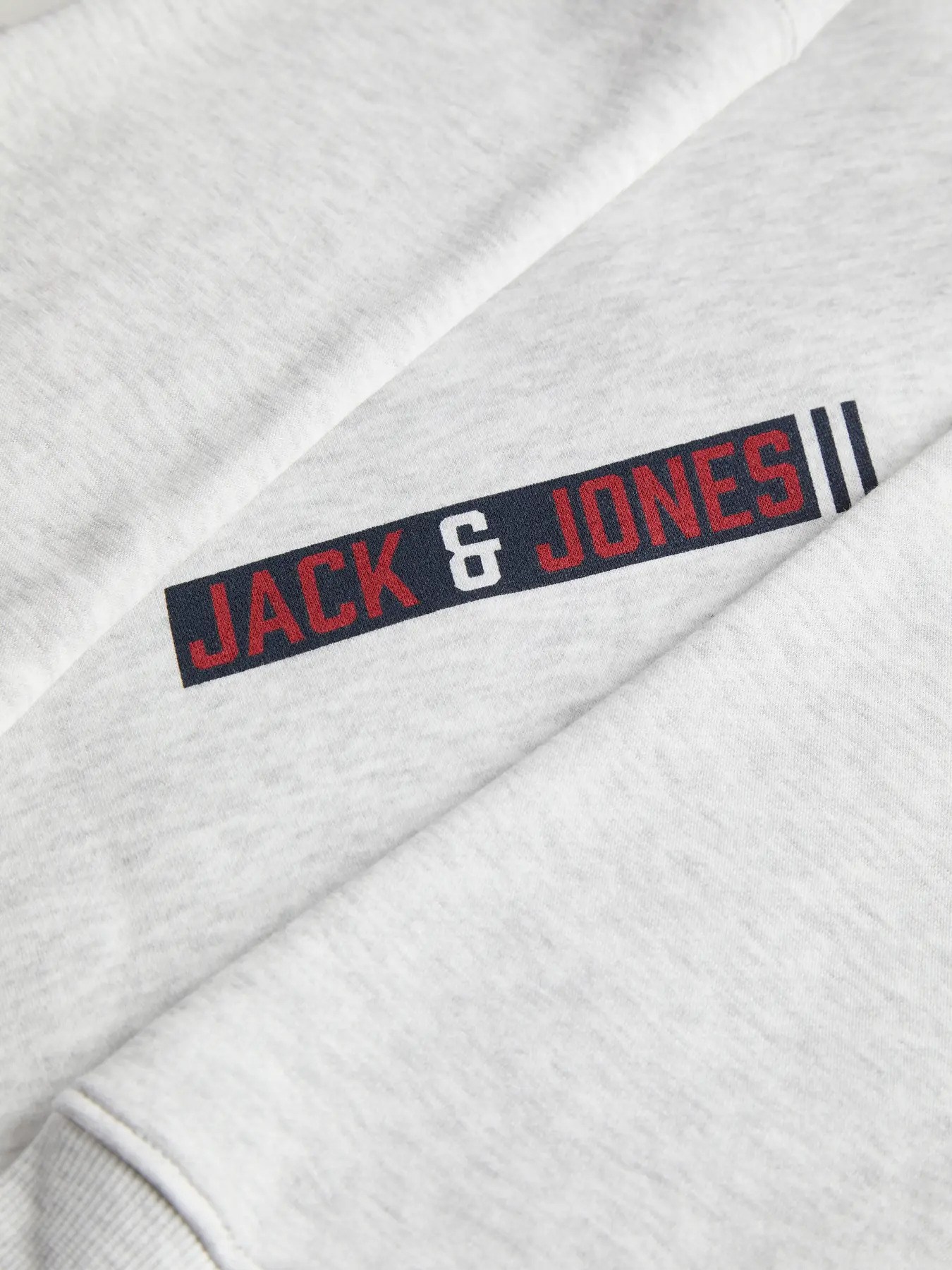 Jack&Jones Erkek 12298431 jjmunk sweat crew neck Sweatshirts Beyaz