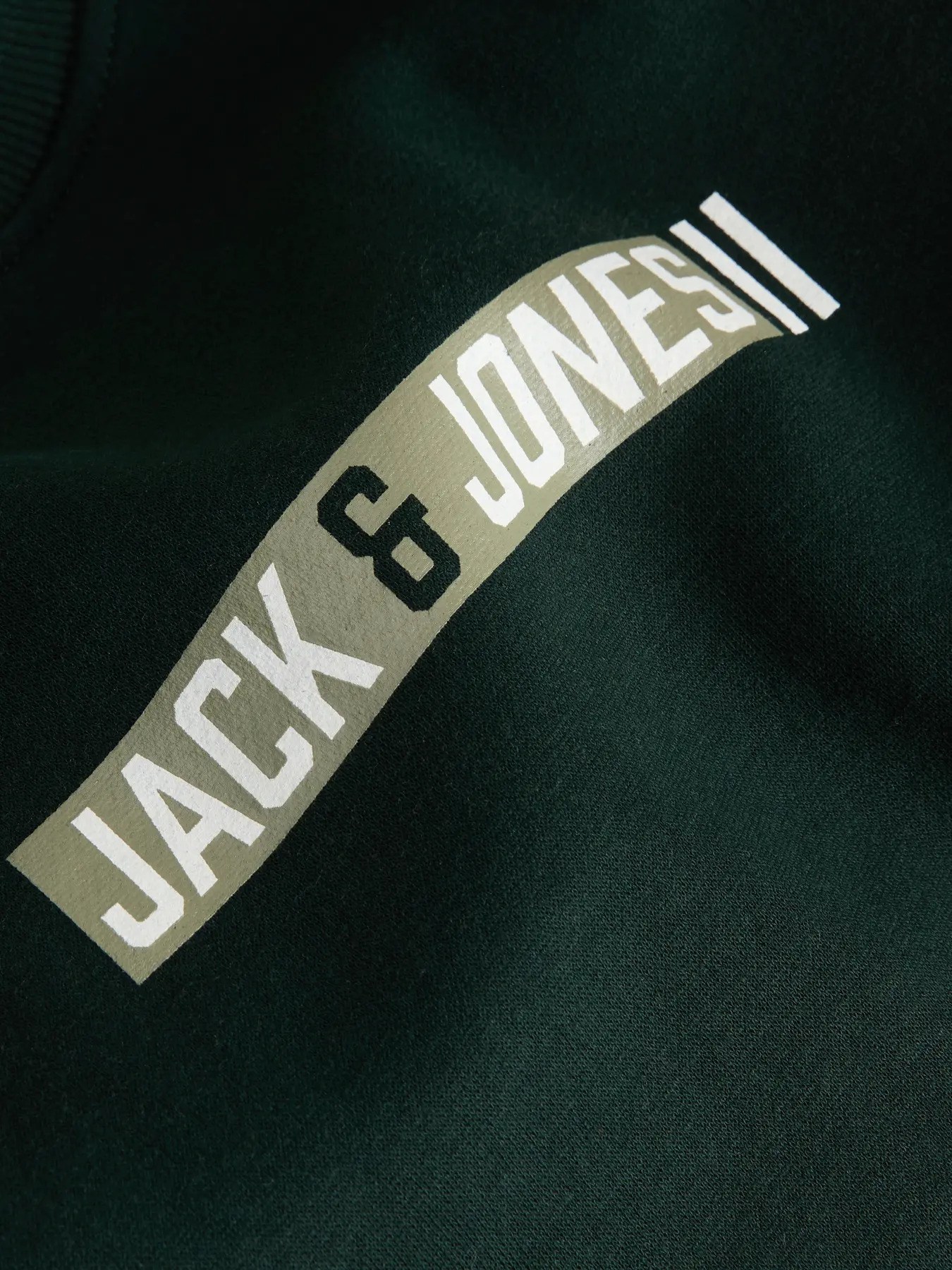 Jack&Jones Erkek 12298431 jjmunk sweat crew neck Sweatshirts K.Yeşil