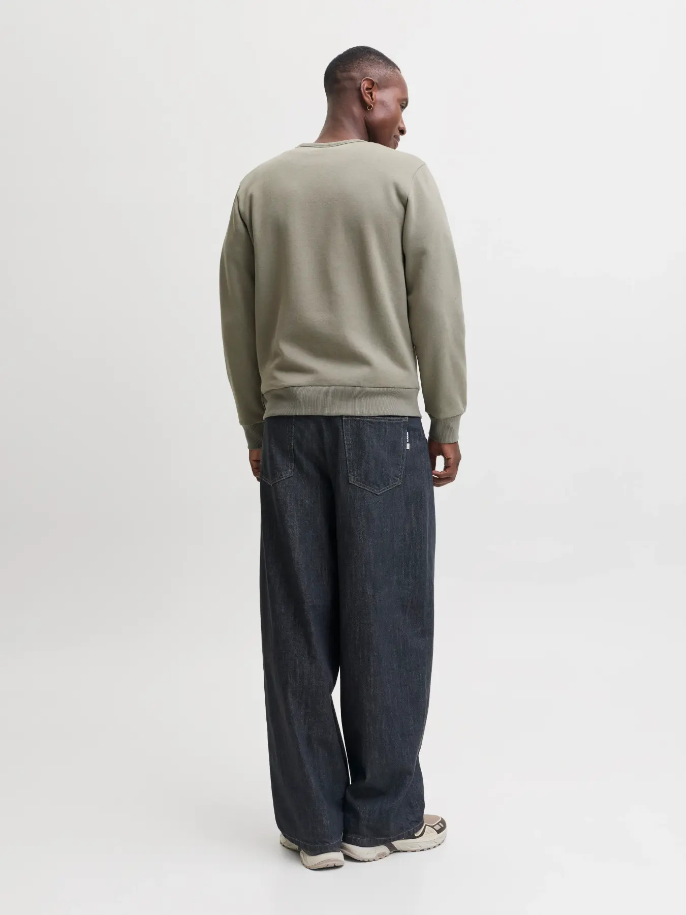 Jack&Jones  Erkek 12298440 Jjcleveland Sweat Crew Neck Ln Sweatshirts A.Haki