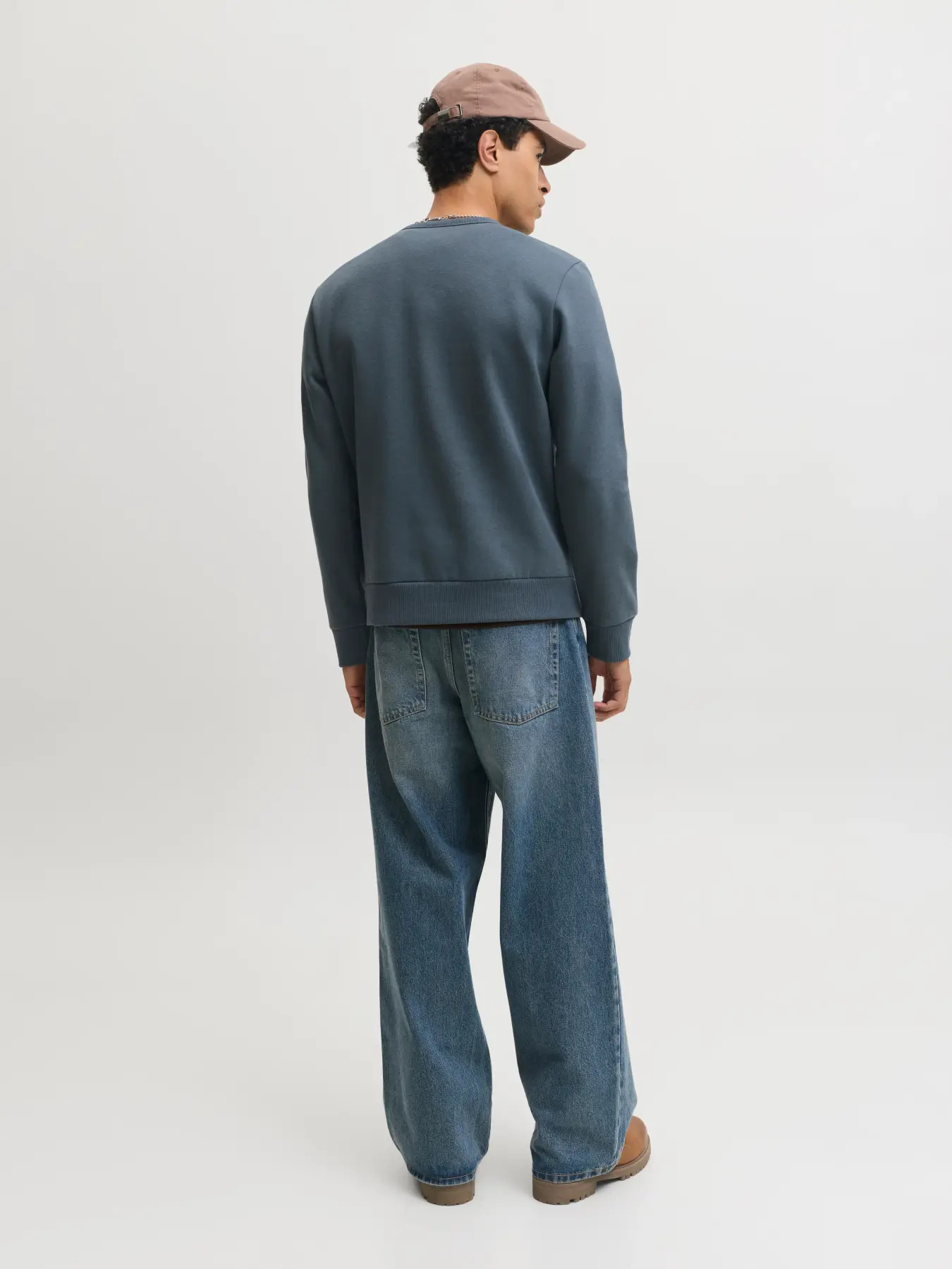 Jack&Jones  Erkek 12298440 Jjcleveland Sweat Crew Neck Ln Sweatshirts K.Gri