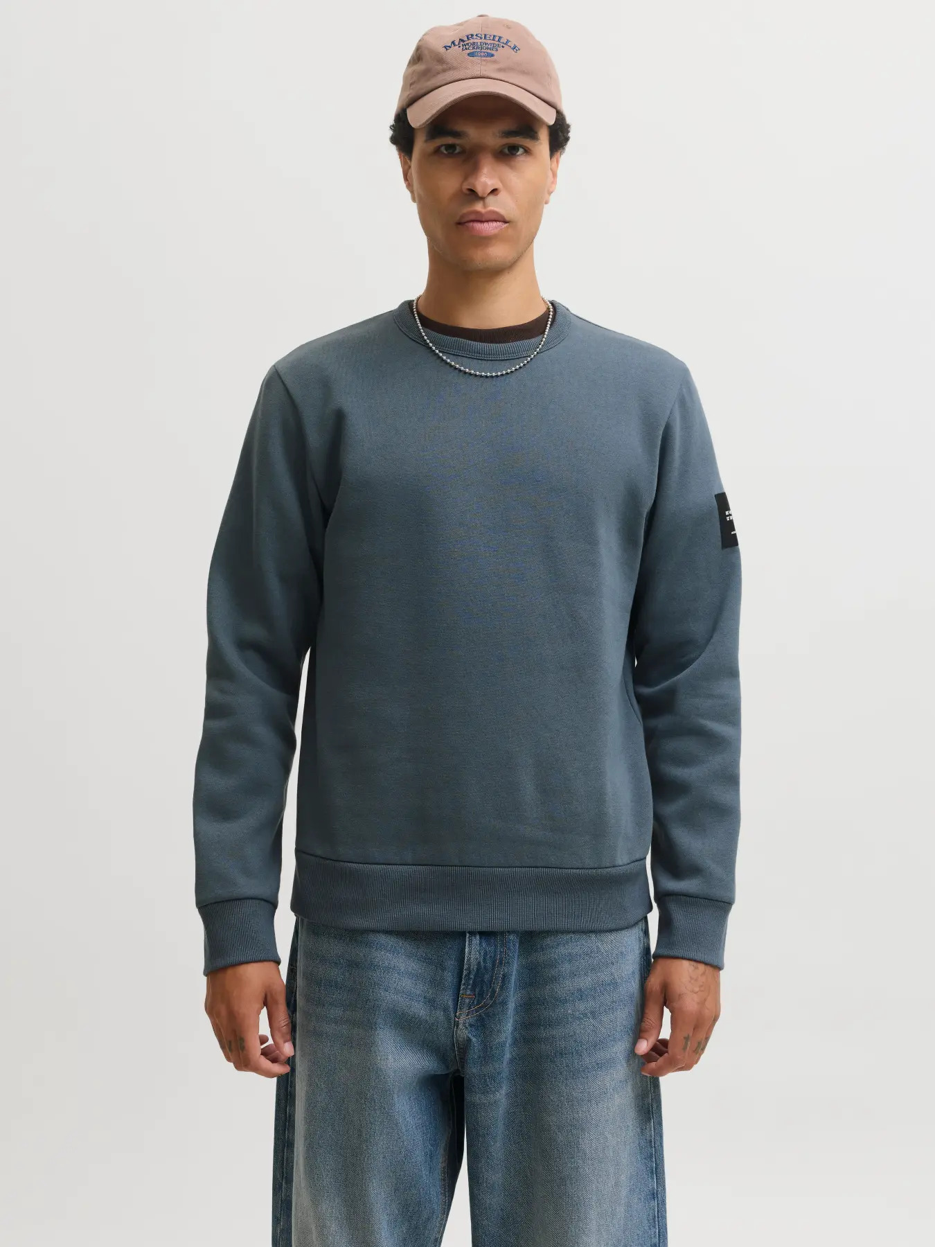 Jack&Jones  Erkek 12298440 Jjcleveland Sweat Crew Neck Ln Sweatshirts K.Gri