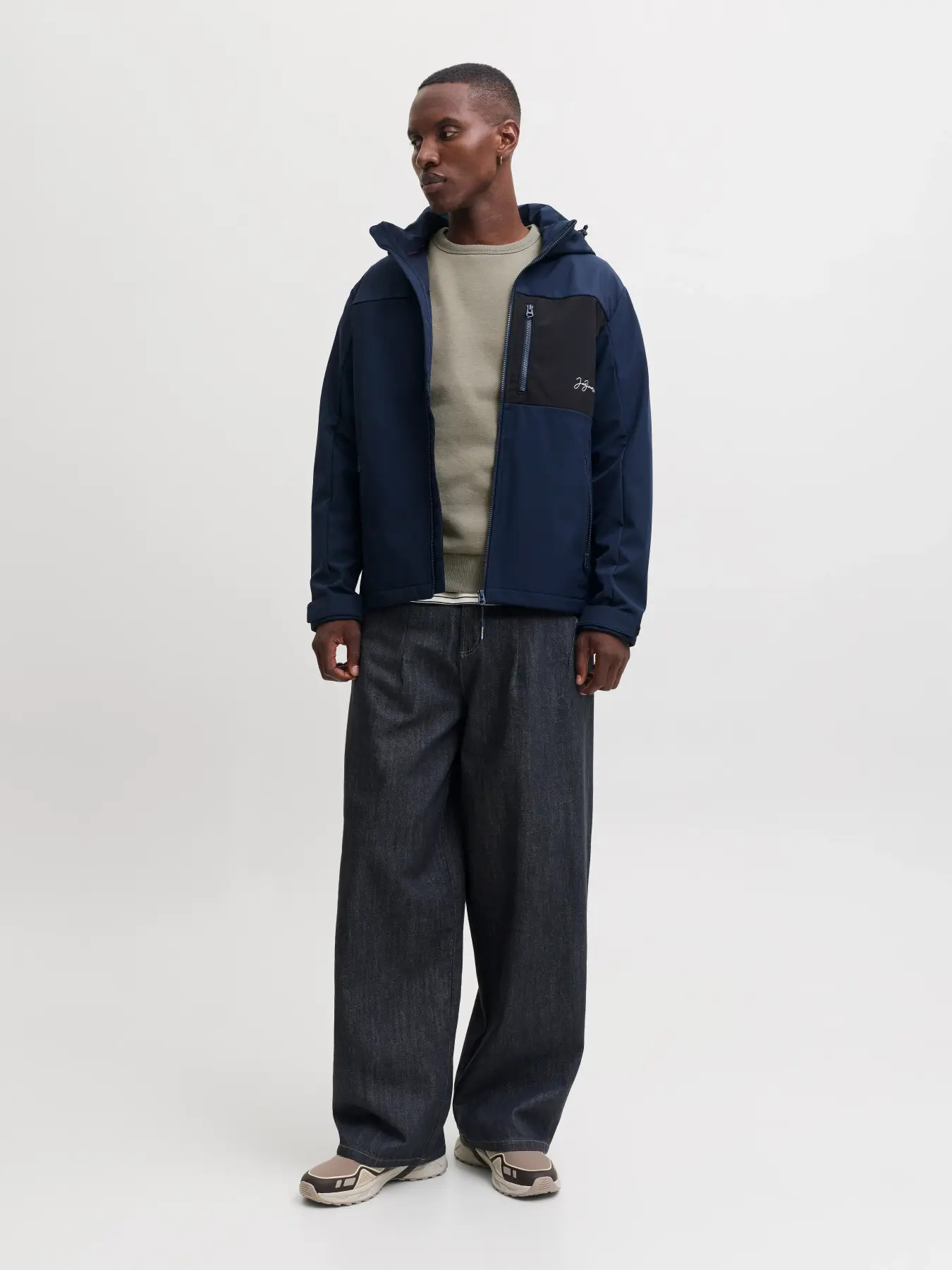 Jack&Jones  Erkek 12298440 Jjcleveland Sweat Crew Neck Ln Sweatshirts A.Haki