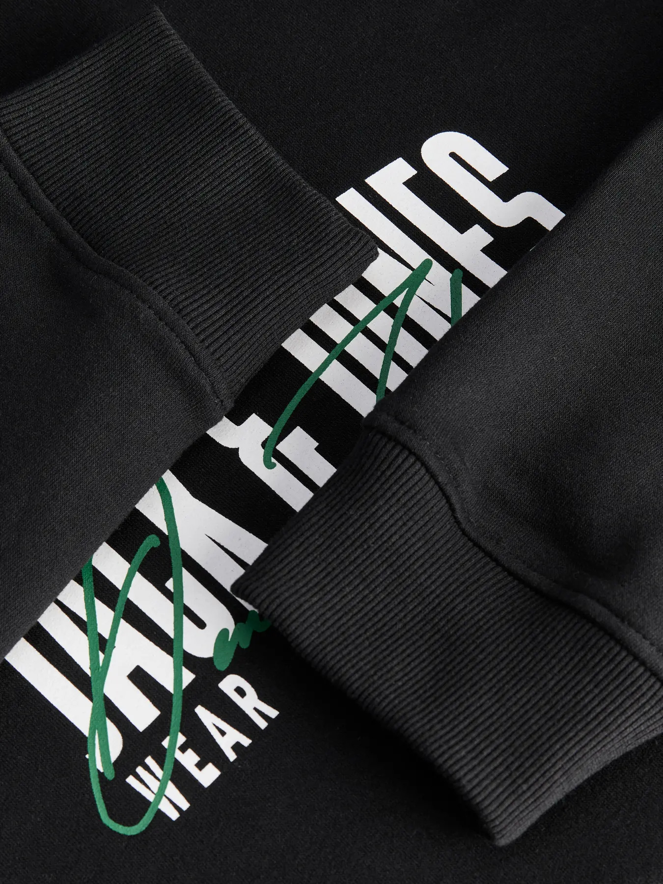 Jack&Jones  Erkek 12298492 Jjaero Sweat Crew Neck Siyah