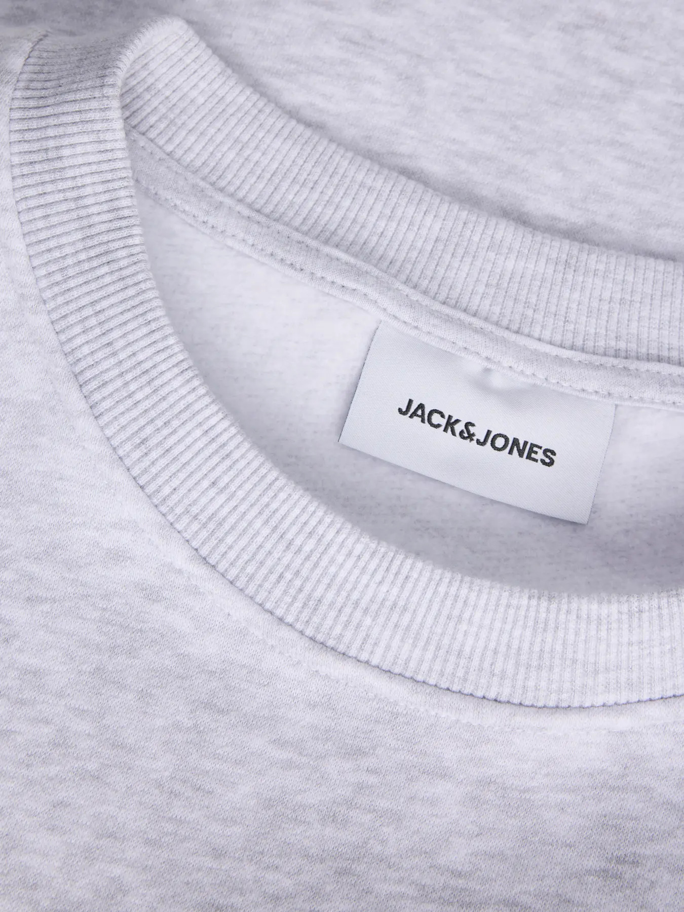 Jack&Jones  Erkek 12298492 Jjaero Sweat Crew Neck Beyaz