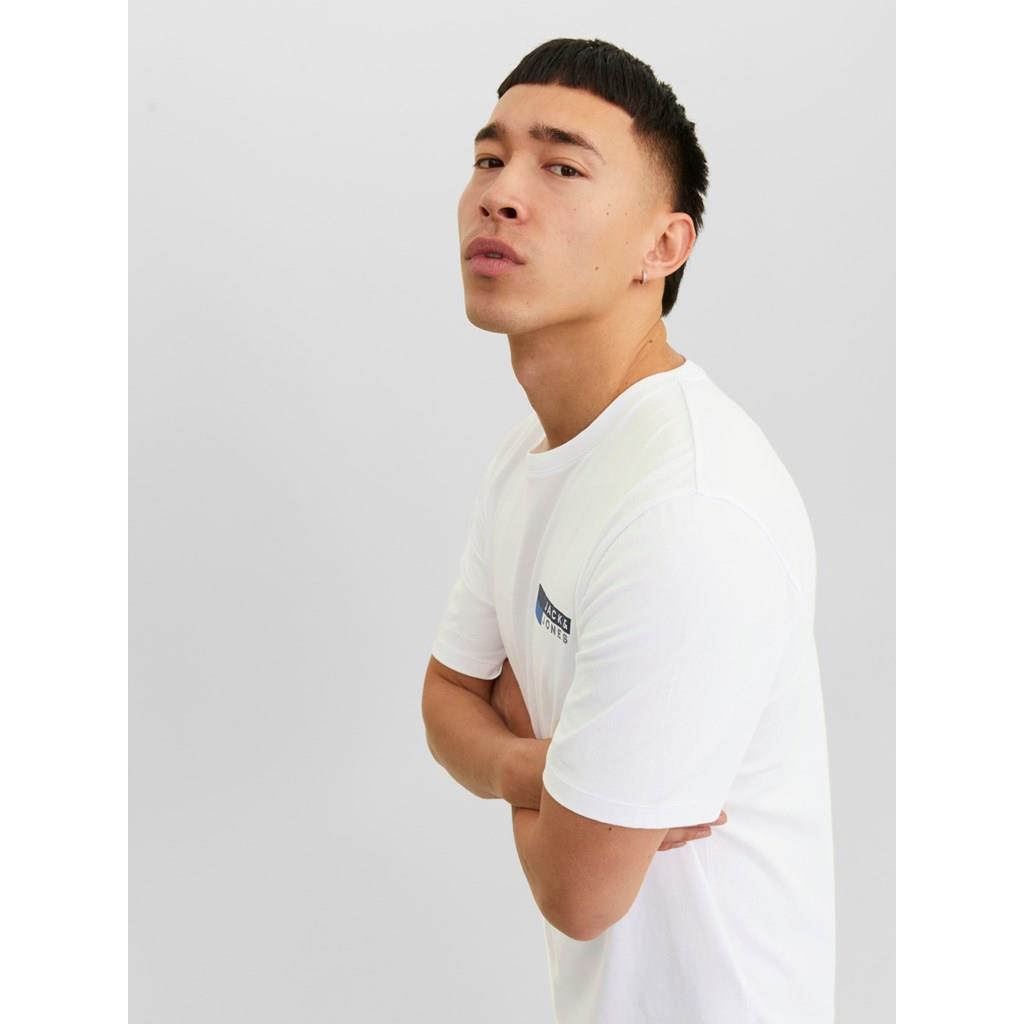 Jack&Jones Essentıals Erkek 12233999 T-Shırt Beyaz