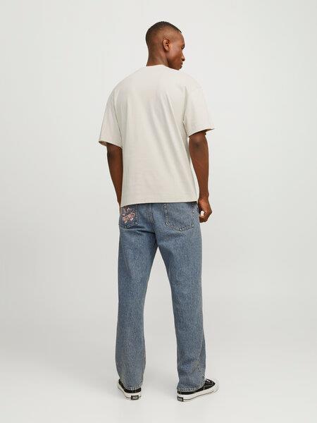 Jack&Jones Essentıals Erkek 12254412 T-Shirt Krem