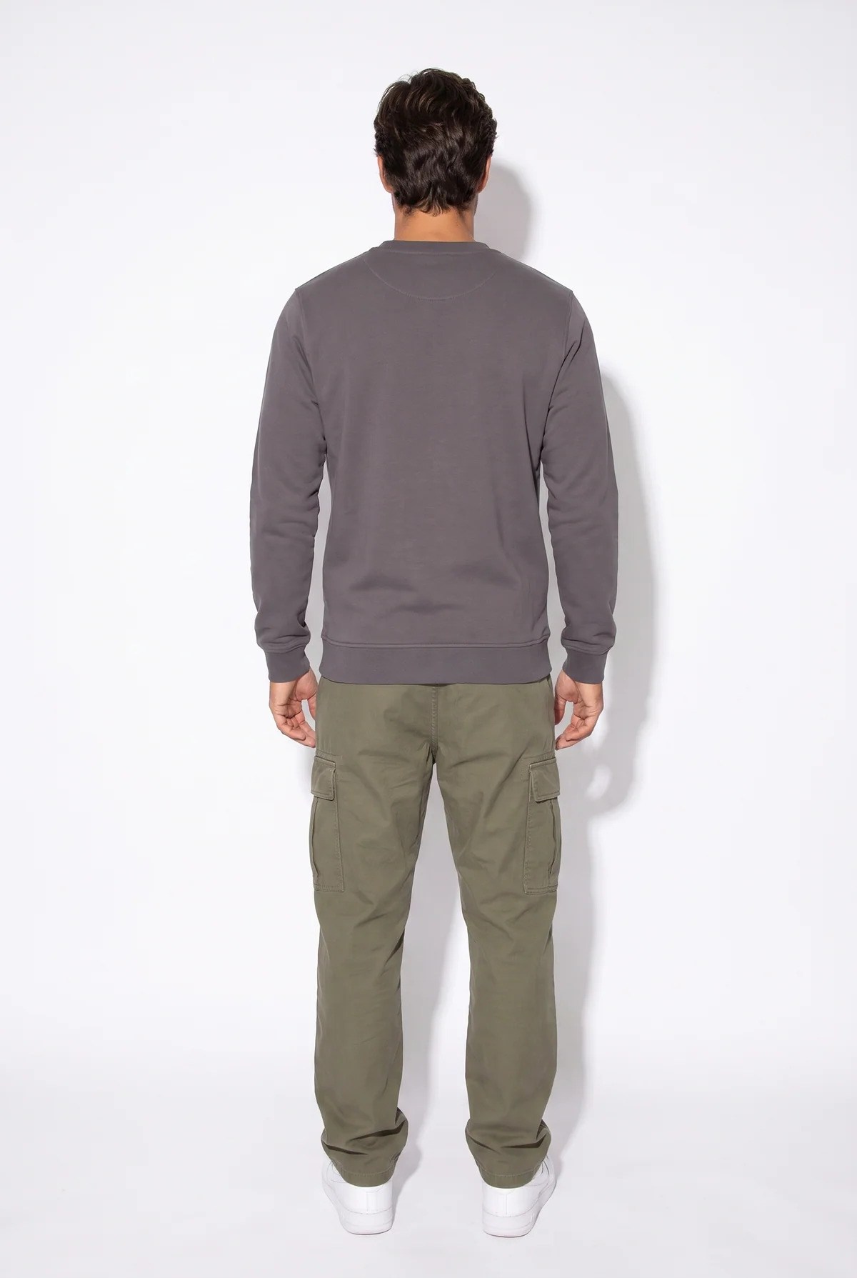 Jsco Erkek 6201 0 Yaka 3 İplik Sweat Antrasit