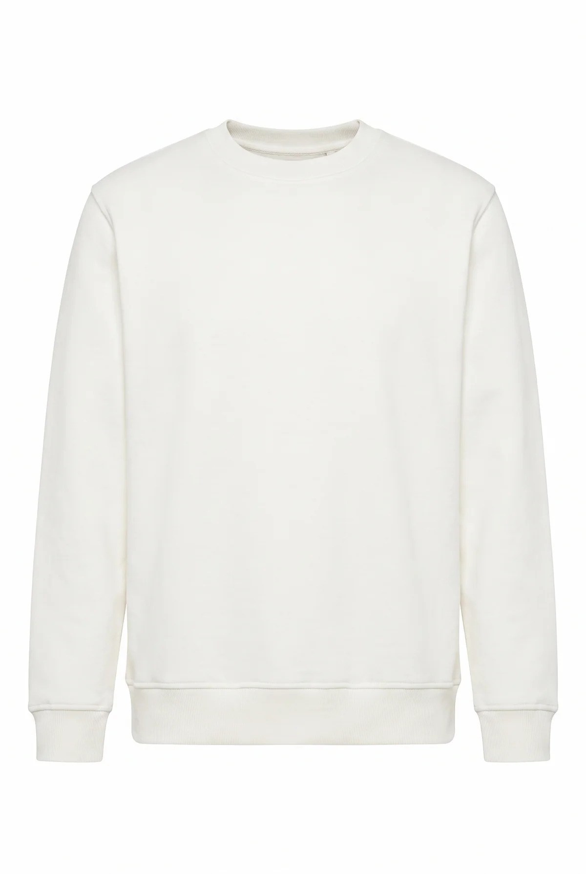 Jsco Erkek 6201 0 Yaka 3 İplik Sweat Ekru