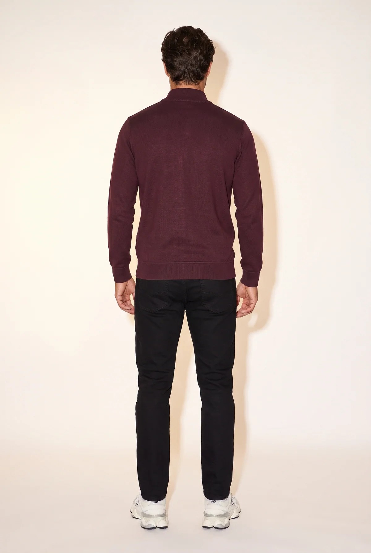 Jsco Erkek 6208 Dik Yaka 30/3 Slk Sweat Vişne
