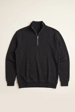 Jsco Erkek 6208 Dik Yaka 30/3 Slk Sweat Siyah