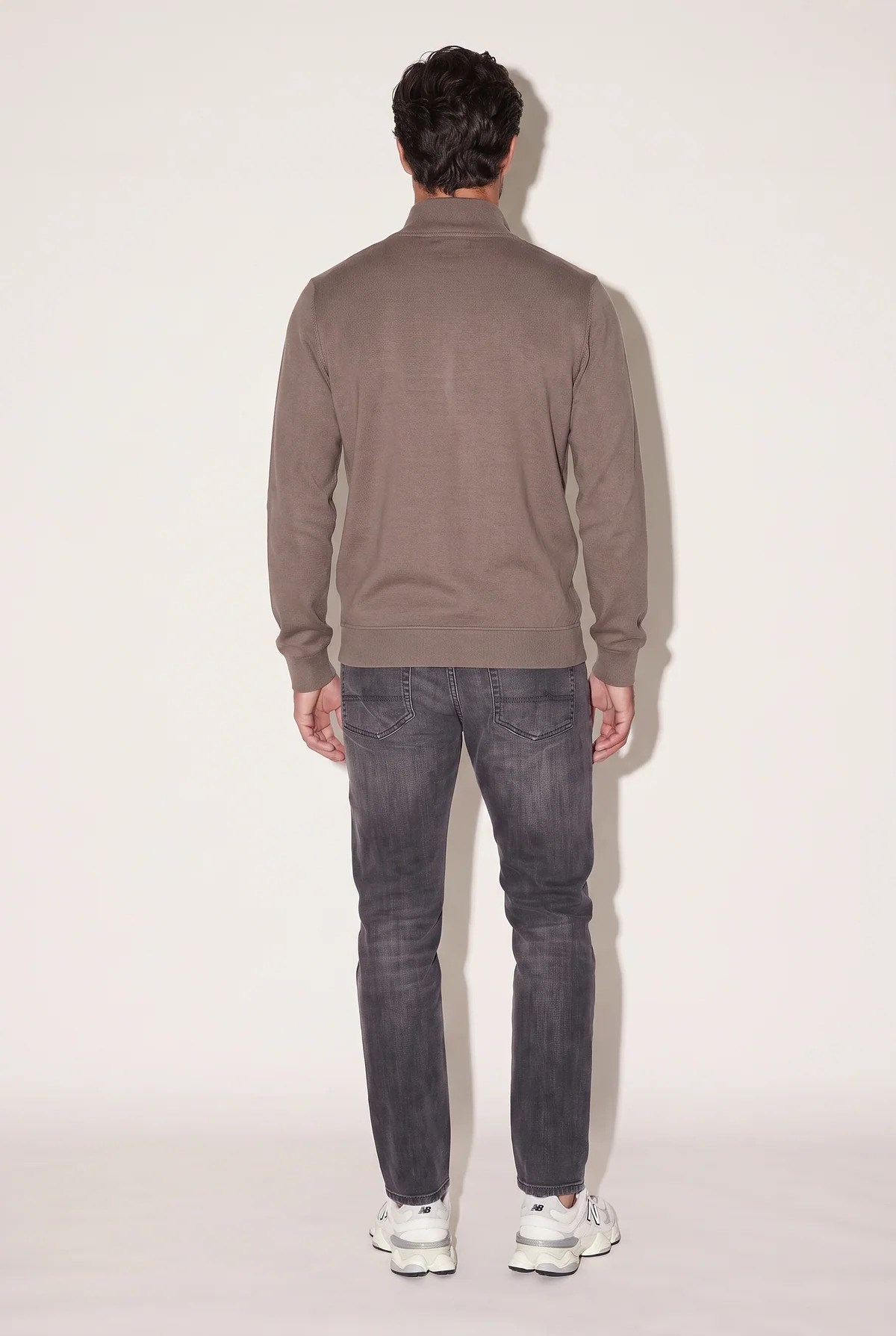 Jsco Erkek 6208 Dik Yaka 30/3 Slk Sweat Kahve