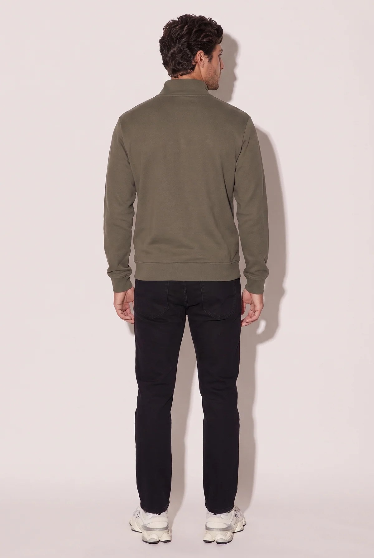 Jsco Erkek 6208 Dik Yaka 30/3 Slk Sweat Haki