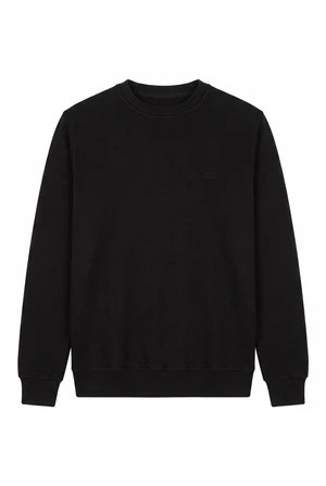 Jsco Erkek 6212 0 Yaka Nakışlı Selanik Sweat Siyah