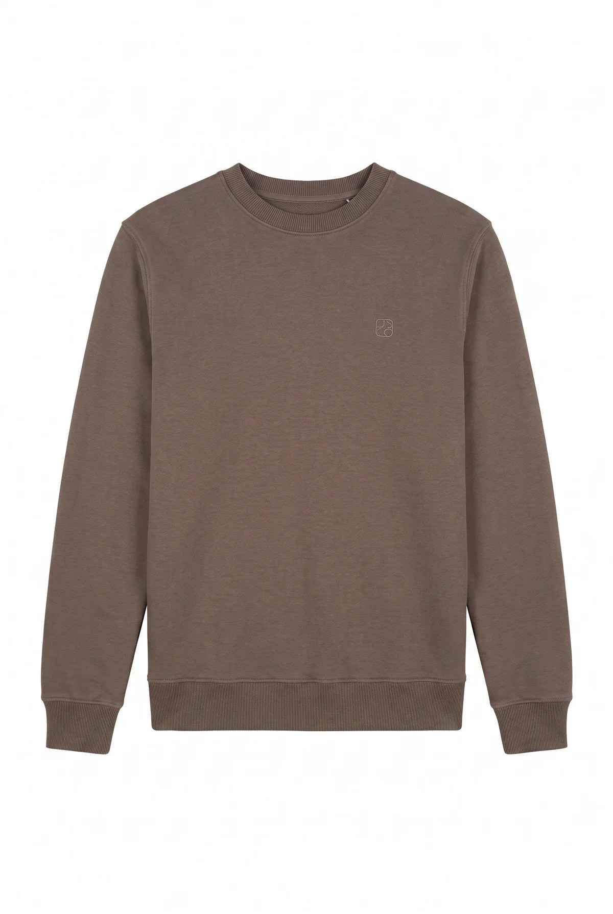Jsco Erkek 6212 0 Yaka Nakışlı Selanik Sweat Kahve