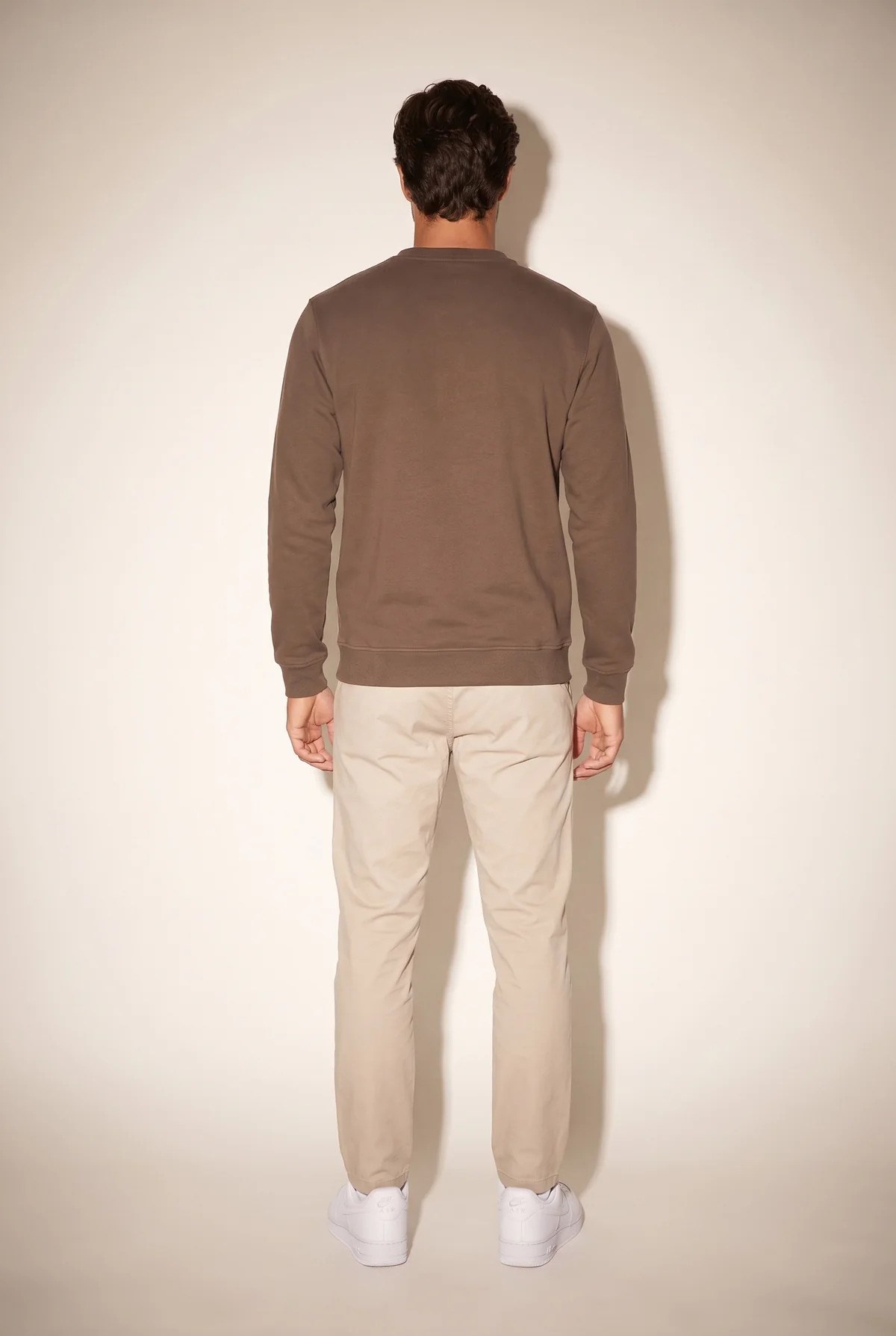 Jsco Erkek 6212 0 Yaka Nakışlı Selanik Sweat Kahve