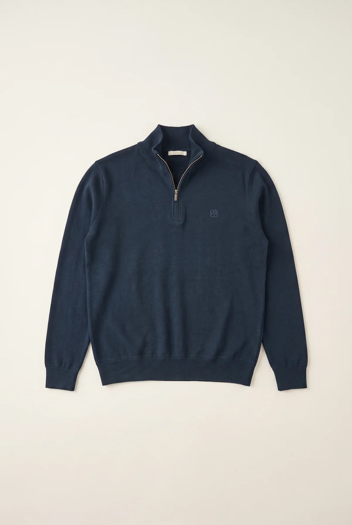 Jsco Erkek 6213 Dik Yaka Nakışlı Selanik Sweat Lacivert