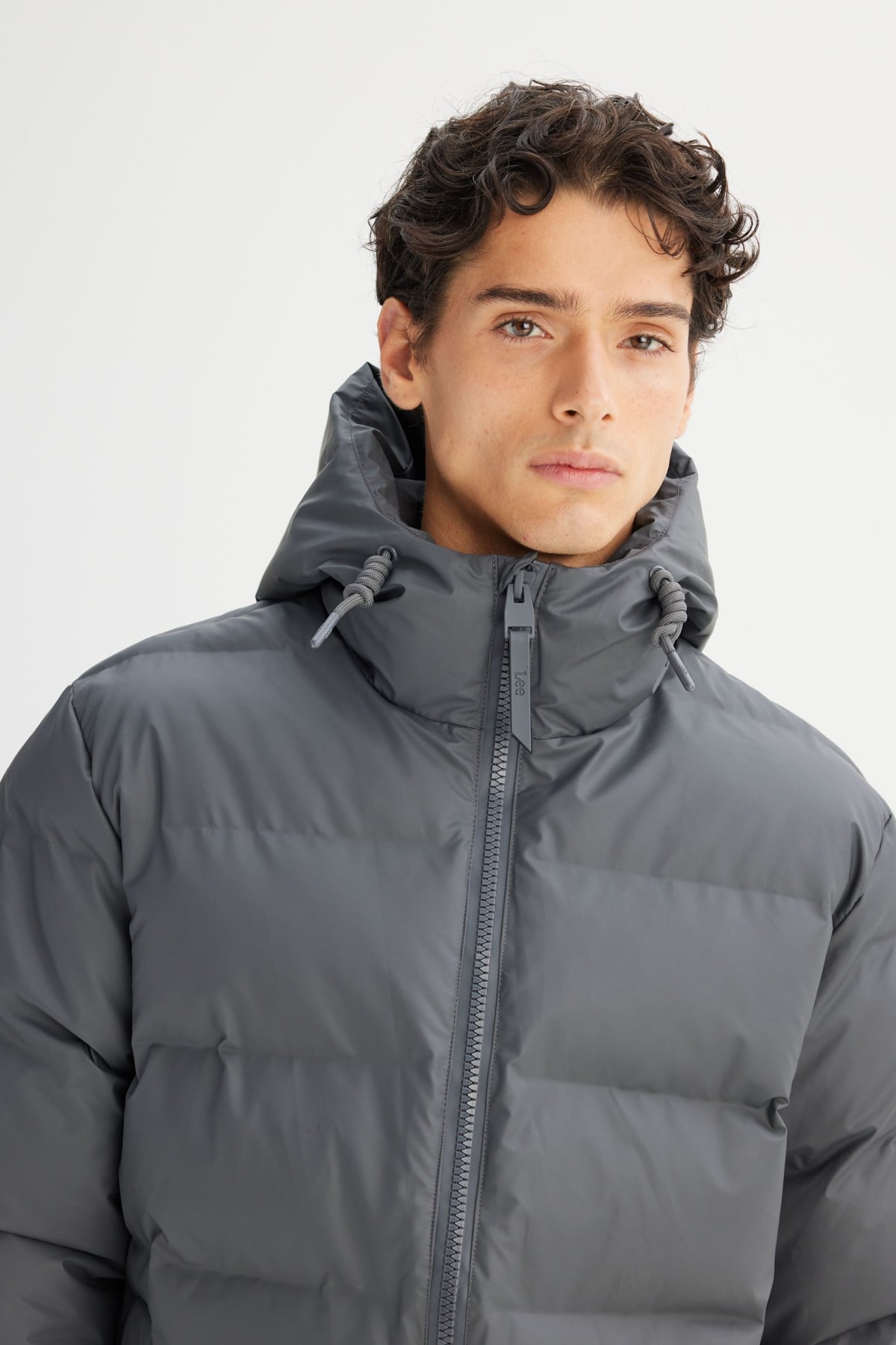 Lee Erkek L2520263035 Erkek Şişme Mont/Gray Standart