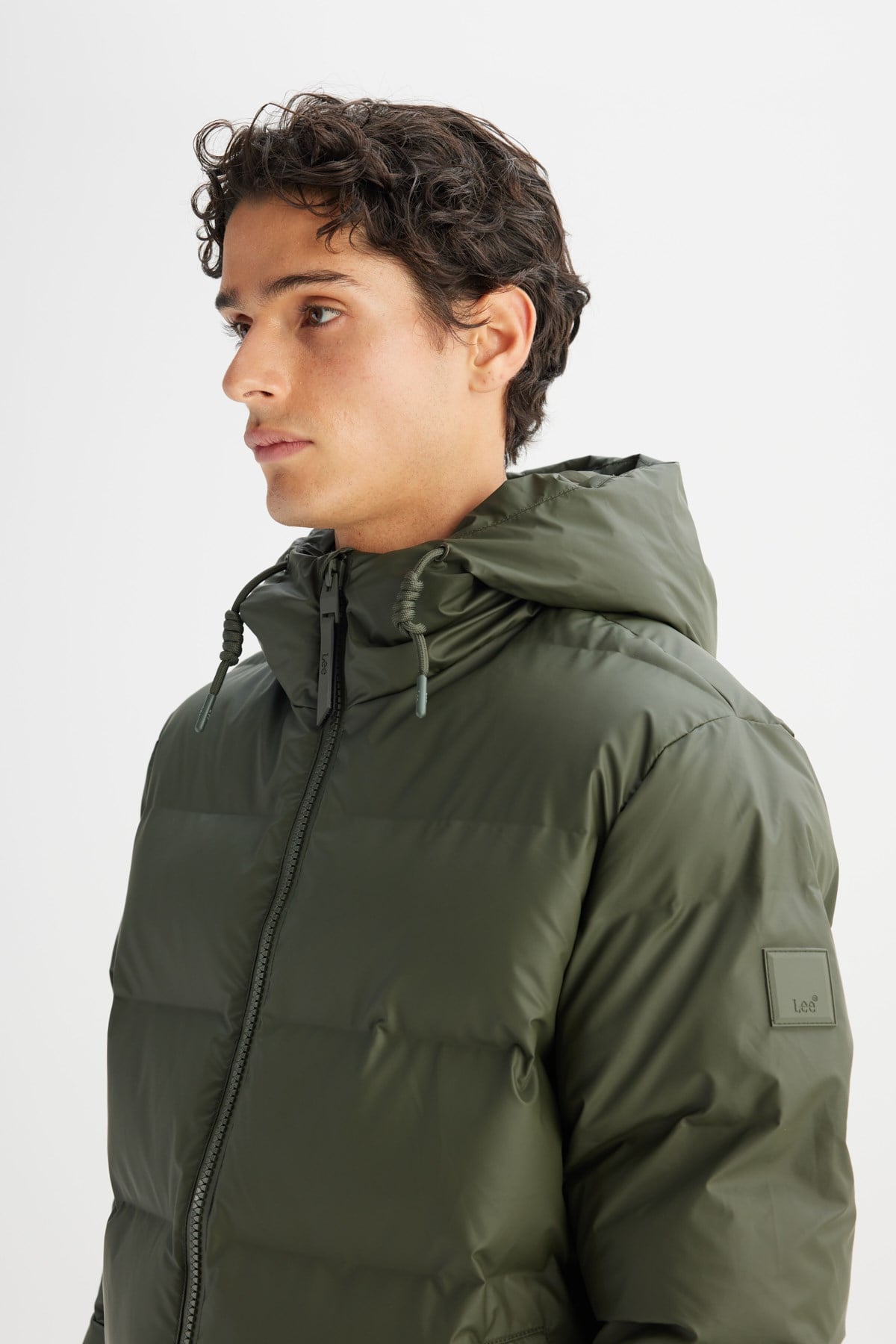 Lee Erkek L2520263801 Erkek Şişme Mont/KHAKI Standart