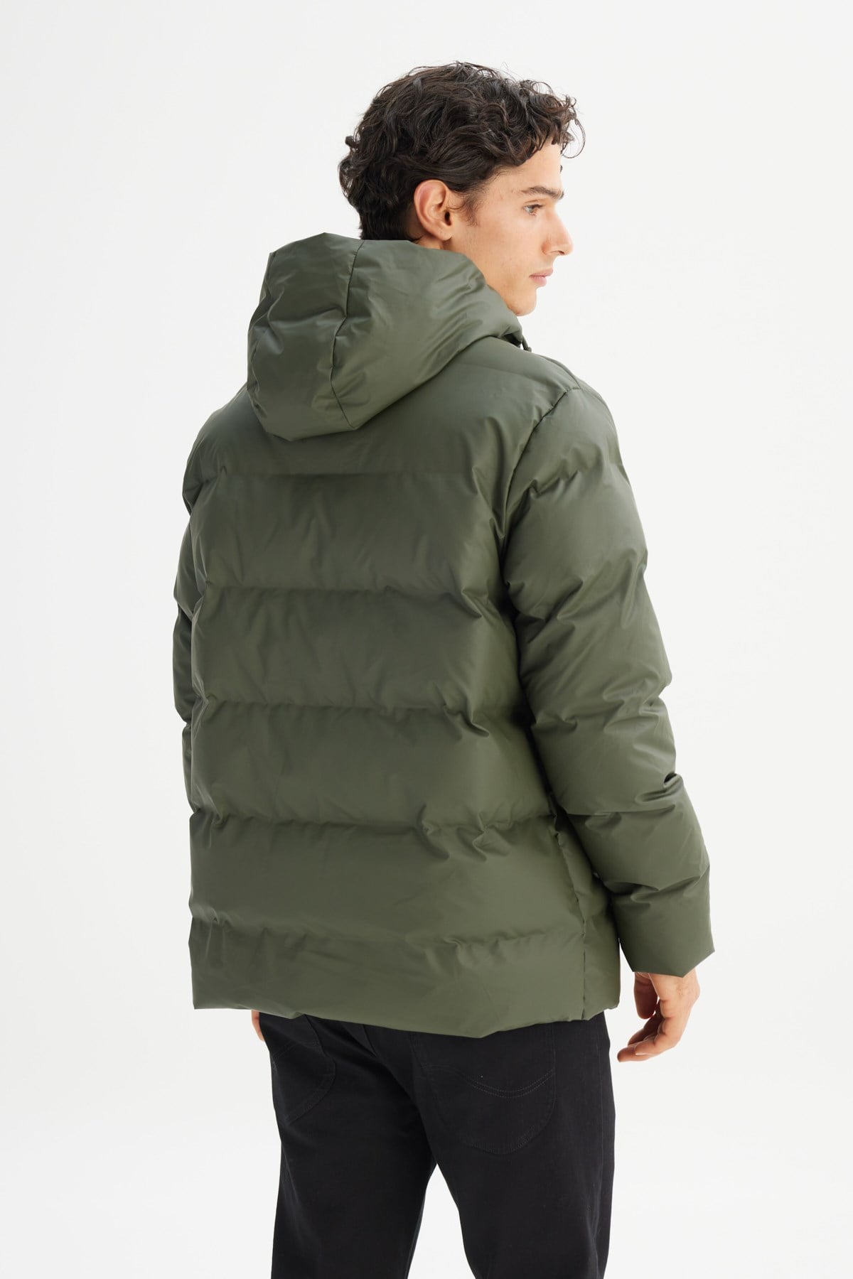 Lee Erkek L2520263801 Erkek Şişme Mont/KHAKI Standart