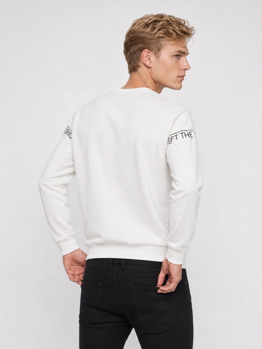 Loft Erkek LF2041075 Sweat Kırık Beyazz