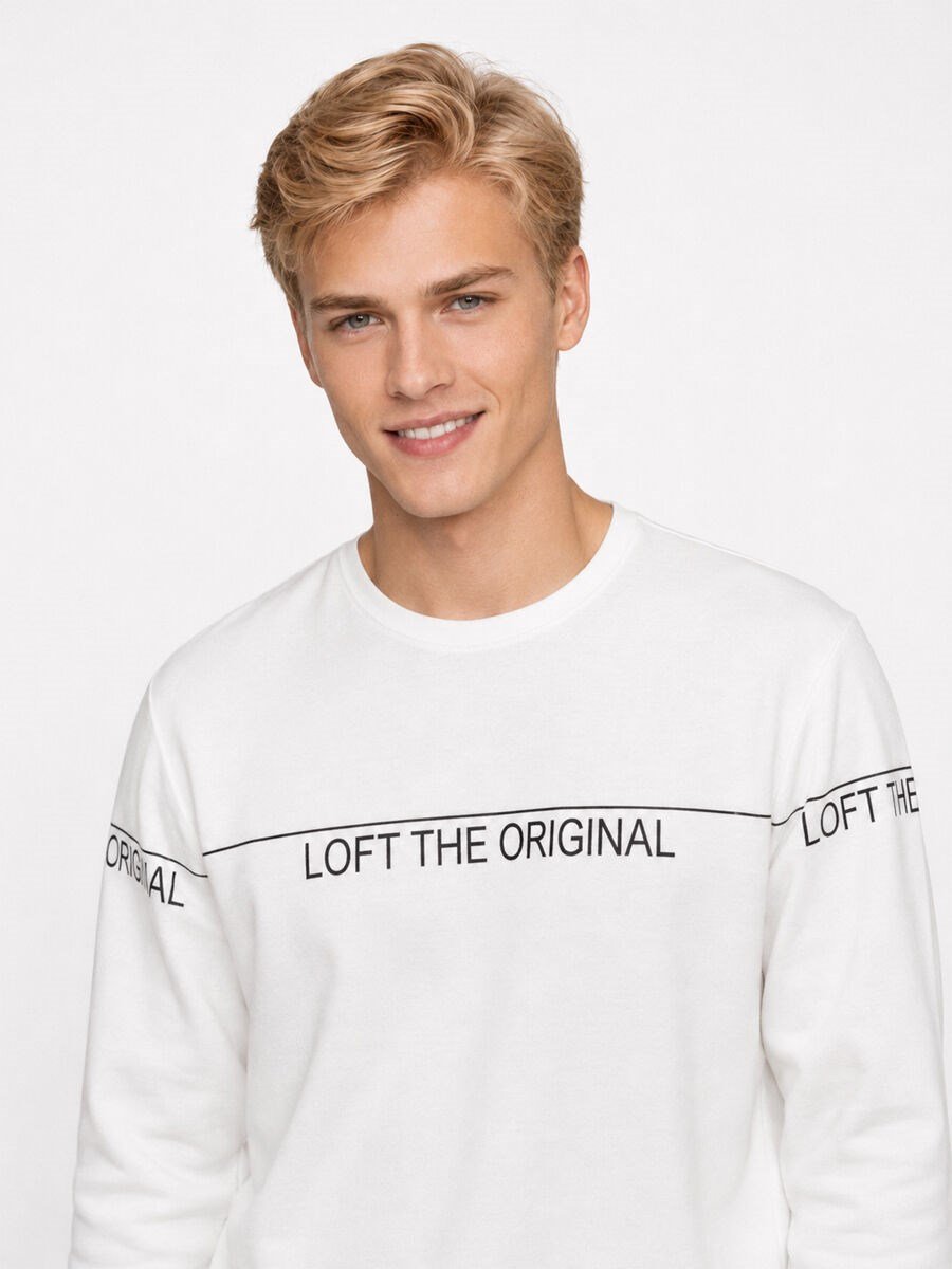 Loft Erkek LF2041075 Sweat Kırık Beyazz