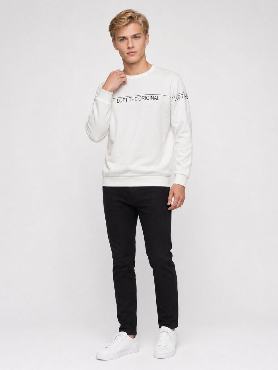 Loft Erkek LF2041075 Sweat Kırık Beyazz