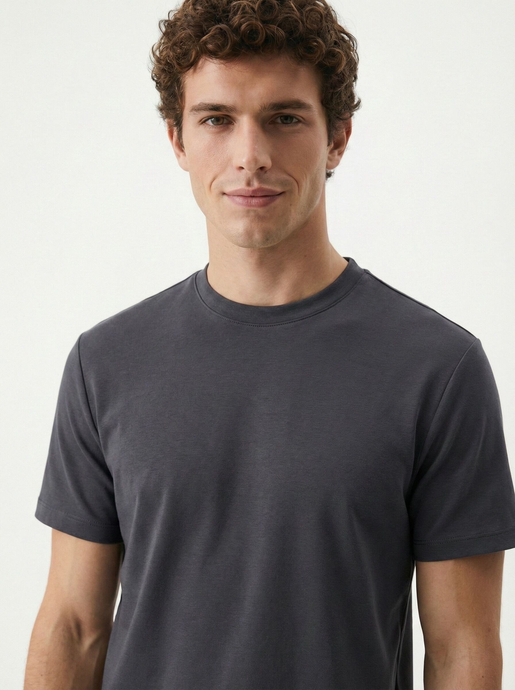 Loft Erkek LF2042724 T-Shirt Antrasit