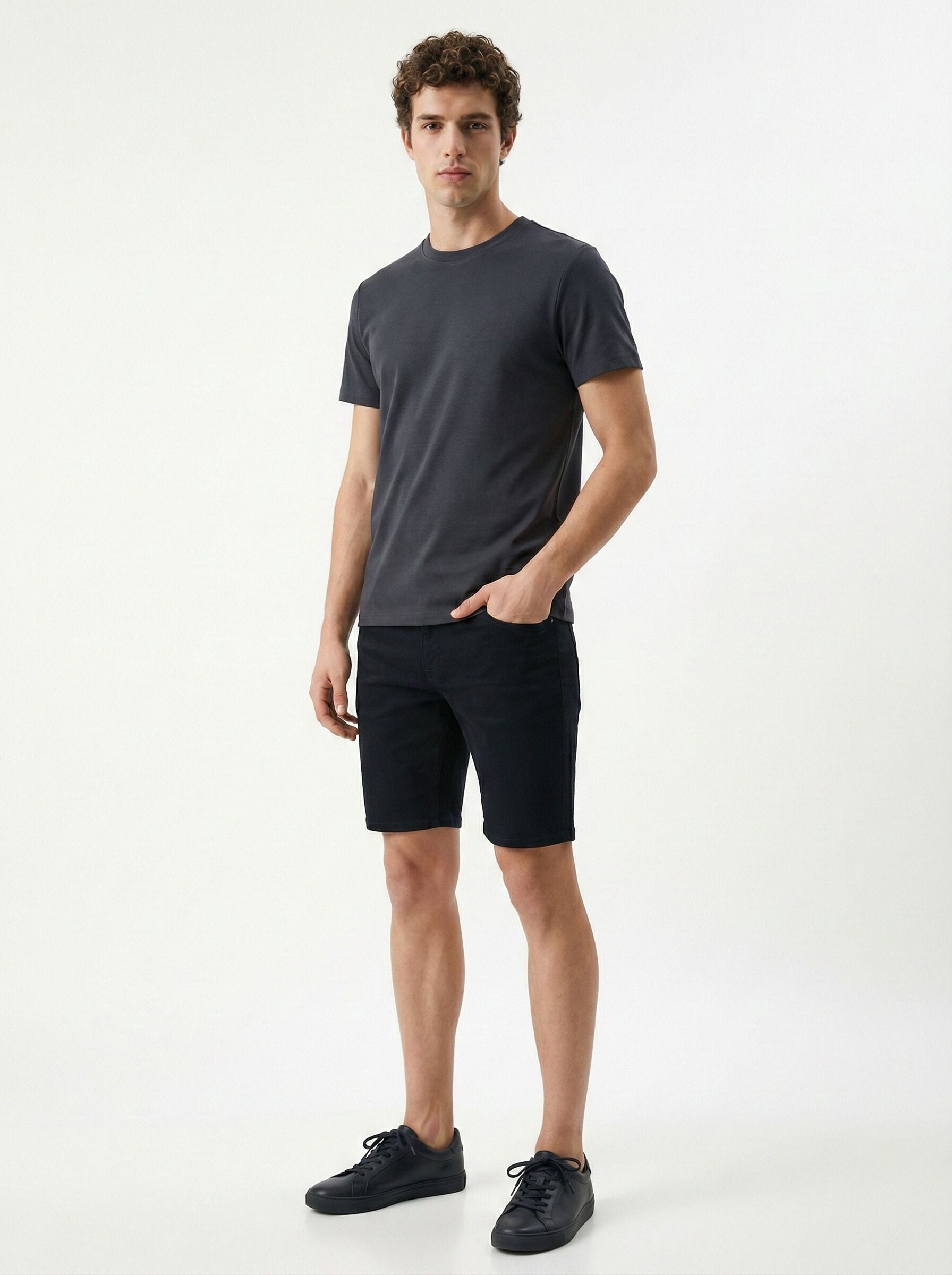 Loft Erkek LF2042724 T-Shirt Antrasit