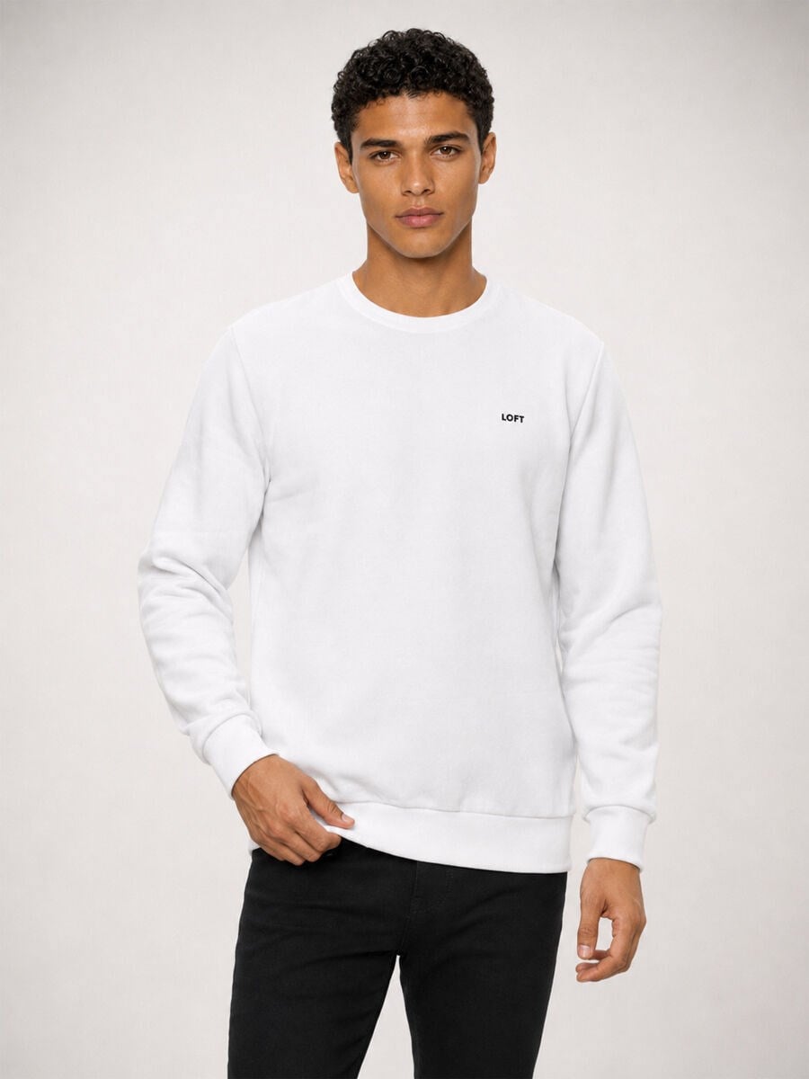 Loft Erkek LF2044038 Sweat Beyaz