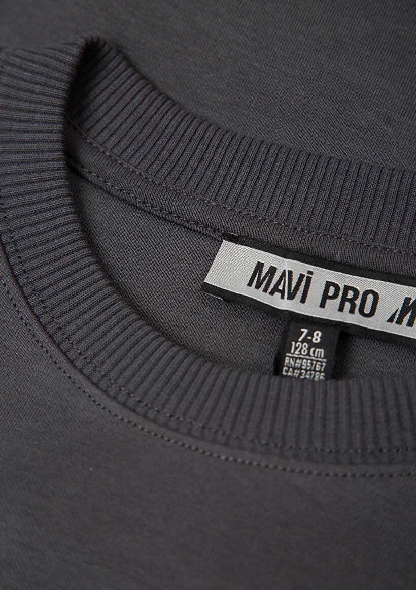 Mavi Çocuk M6S10201-70763 M LOGO GRAFİK SWEATSHİRT Koyu Gri K.Gri