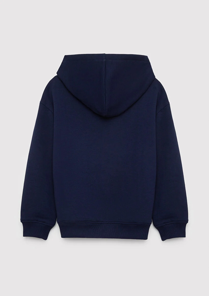 Mavi Çocuk M6S10203-84371 LOGO SWEATSHIRT TAM FERMUARLI Koyu Lacivert Lacivert