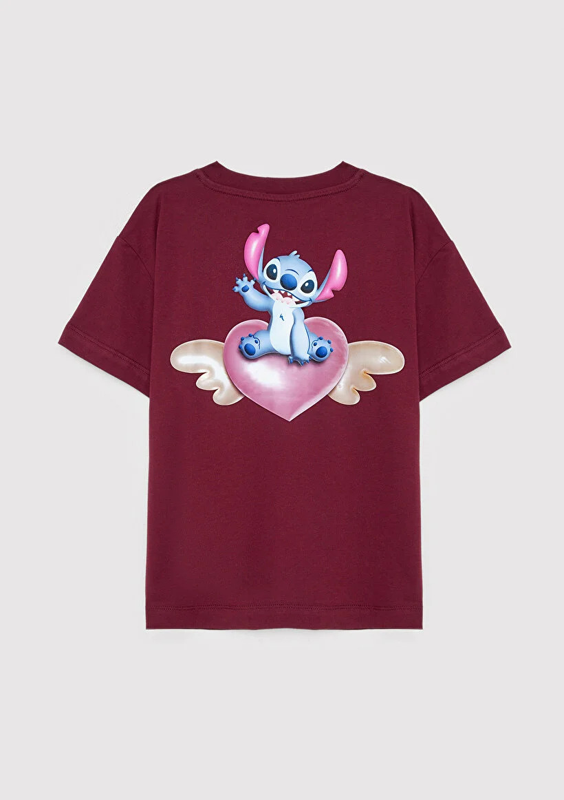 Mavi Çocuk M7610481-70393 STITCH TİŞÖRT Burgundy Mavi