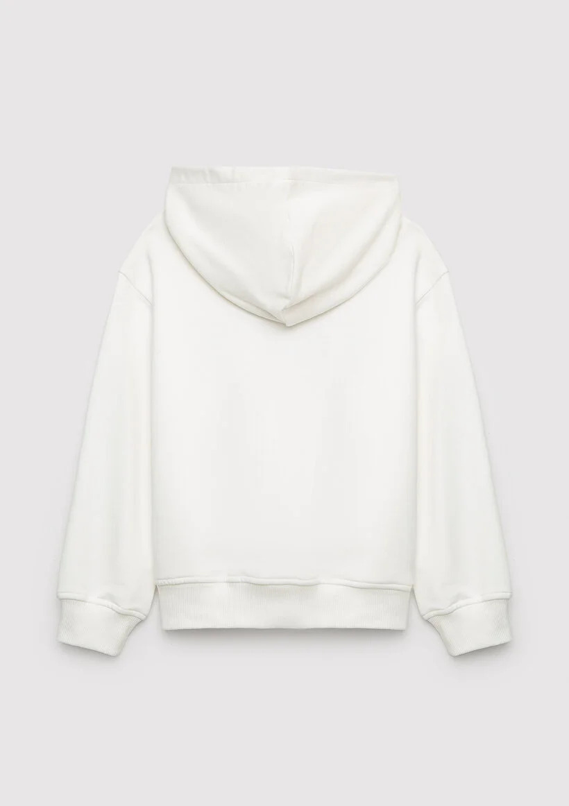 Mavi Çocuk M7S10179-70057 MAVİ BASKILI SWEATSHIRT Kırık Beyaz Kırık Beyaz