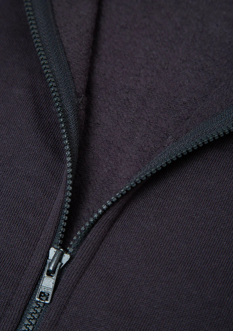 Mavi Çocuk M7S10192-70087 LOGO SWEATSHIRT TAM FERMUARLI Kömür Standart