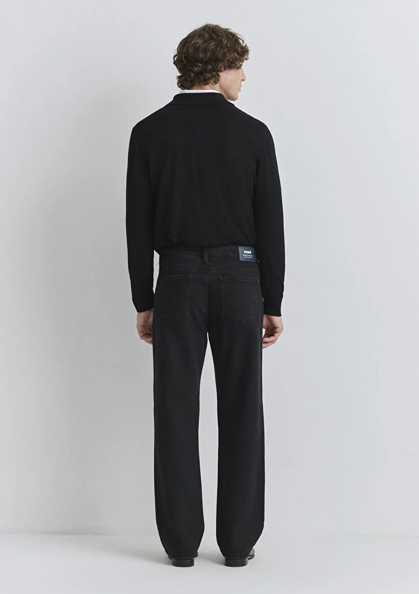 Mavi Erkek M0019166-90642 MARLON Classic Denim Pantolon Yıkamalı Siyah Siyah