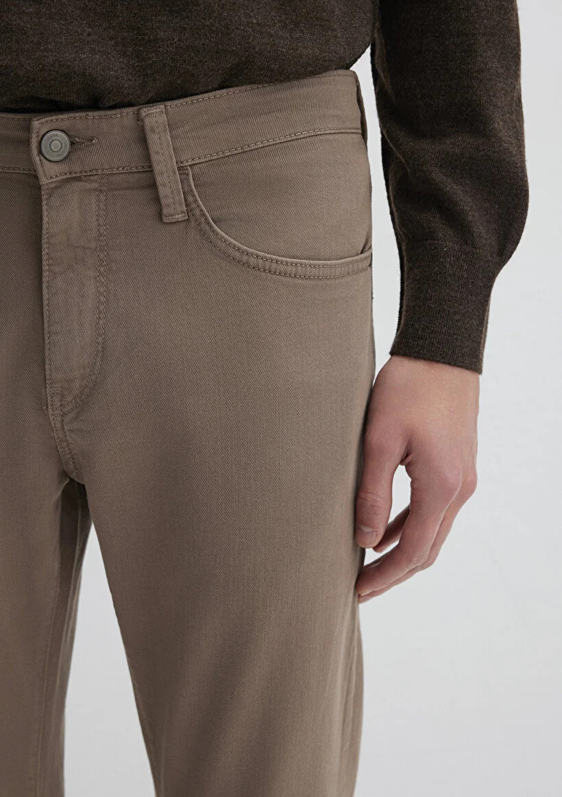 Mavi Erkek M0035189452 MARCUS Renkli Denim Pantolon Kahverengi Comfort Kahve