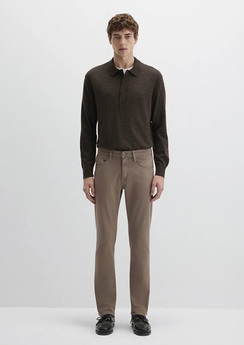 Mavi Erkek M0035189452 MARCUS Renkli Denim Pantolon Kahverengi Comfort Kahve