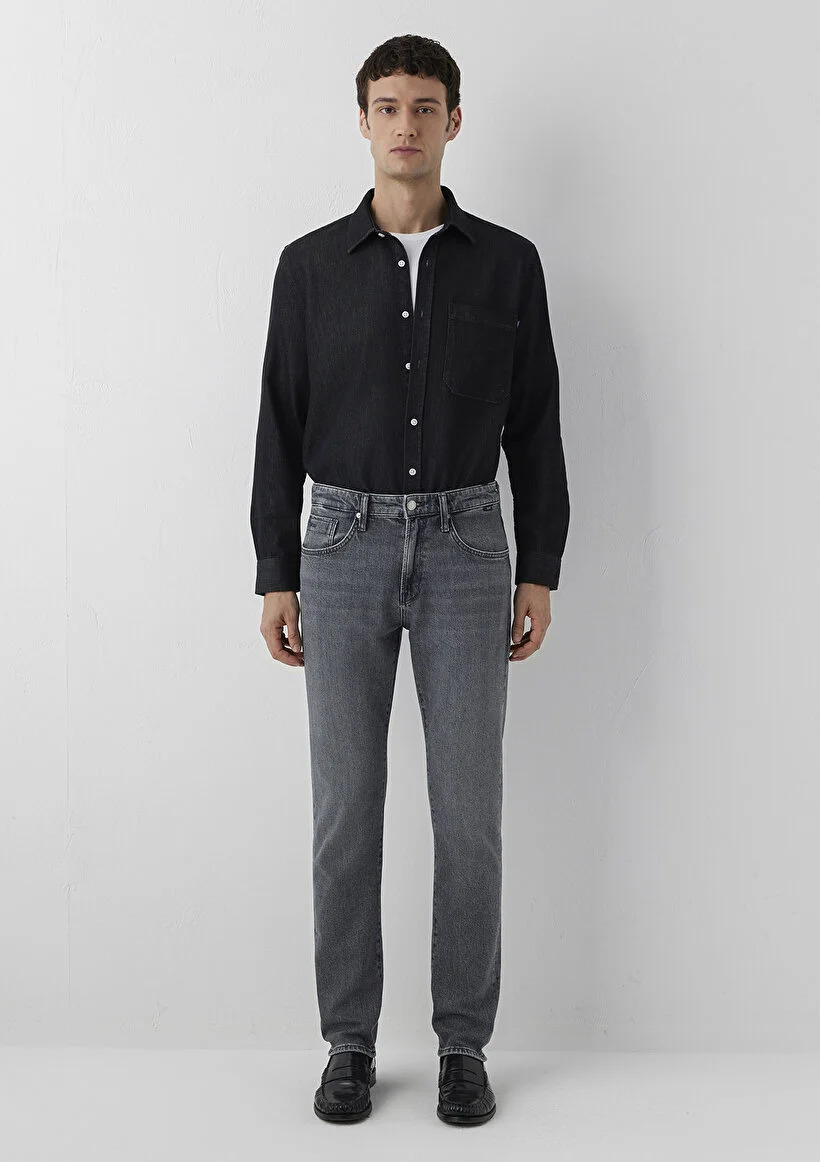 Mavi Erkek M00351A4005 Denim Pantolon MARCUS Dolphin Grey Classic Comfort Gri